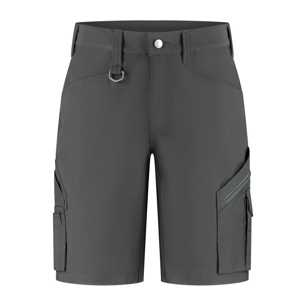 BKS9307 Arbeitsshort 4-Wege-Stretch (grau/schwarz, 44)