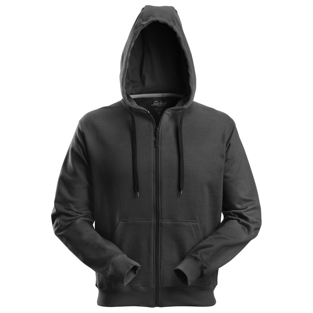 2801 Hoodie mit Reißverschluss (0400 black, XS)