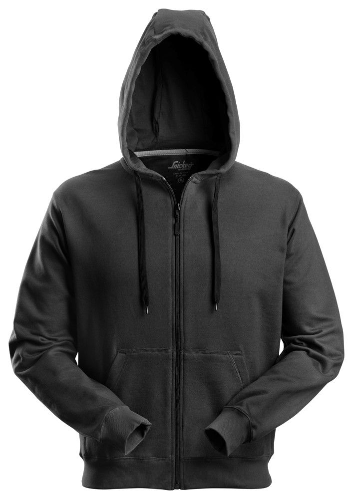 2801 Hoodie mit Reißverschluss (0400 black, XS)