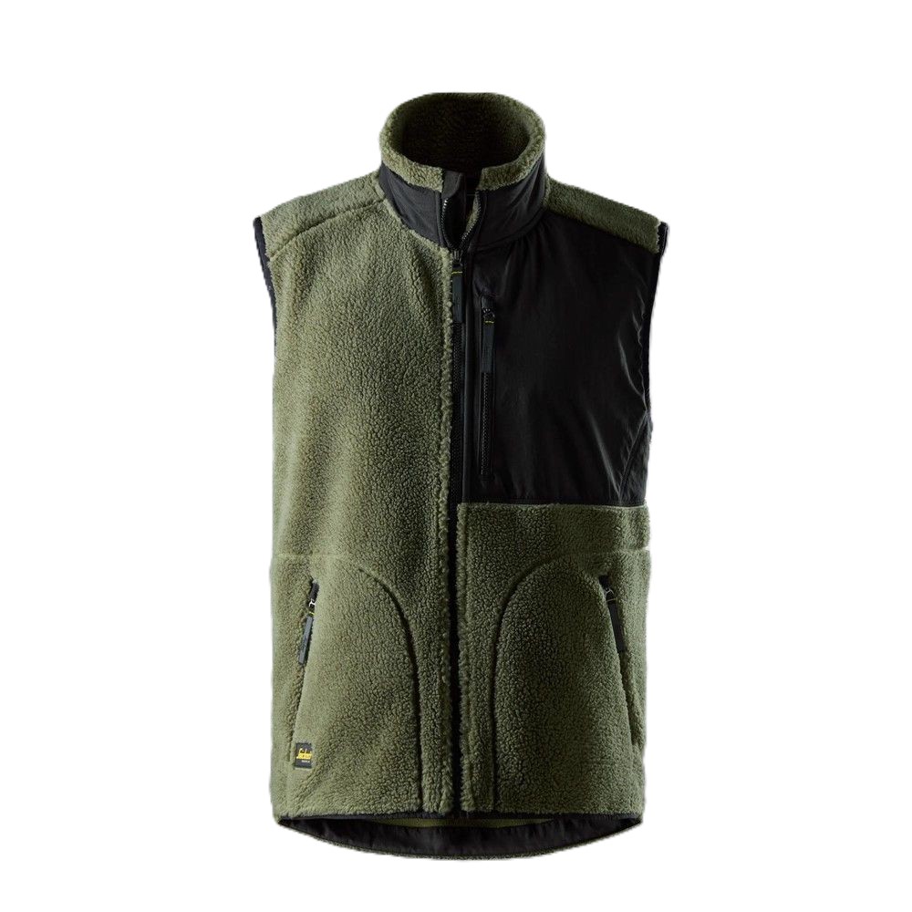 SNICKERS Faserpelz-Weste | 3104 khaki green/black | 8006
