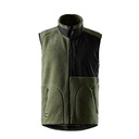 8006 Faserpelz-Weste | 3104 khaki green/black