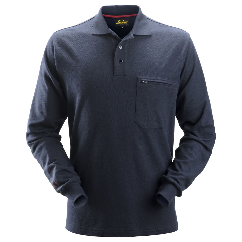 SNICKERS ProtecWork Langarm-Poloshirt, navy | 2660 (XS)