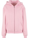 BY445 Ladies Loose Fit Zip Hoody | Soft Pink