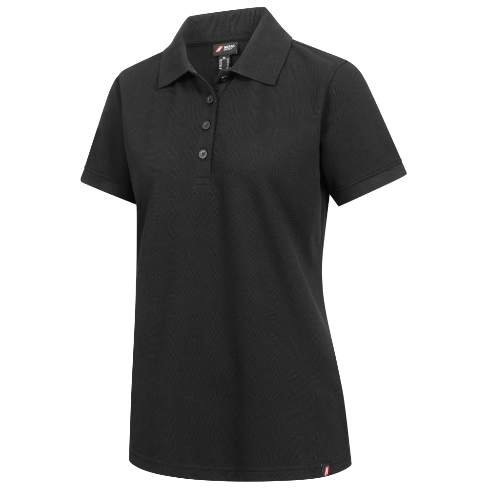 7056 MOTION TEX PLUS Poloshirt Damen | schwarz