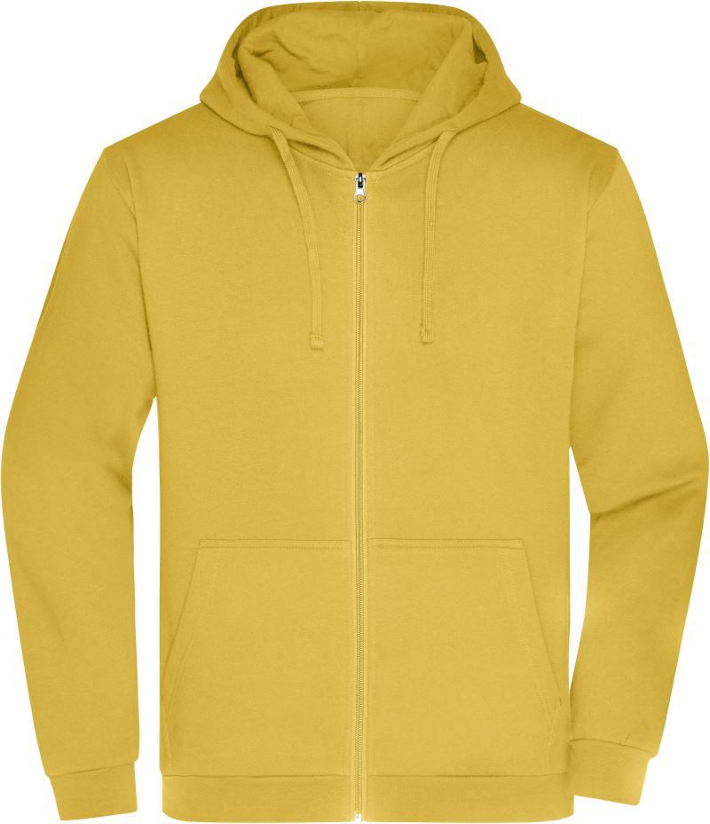 02.0756 | Daiber JN756 Herren Kapuzen Sweatjacke (CV3739) (yellow, S)