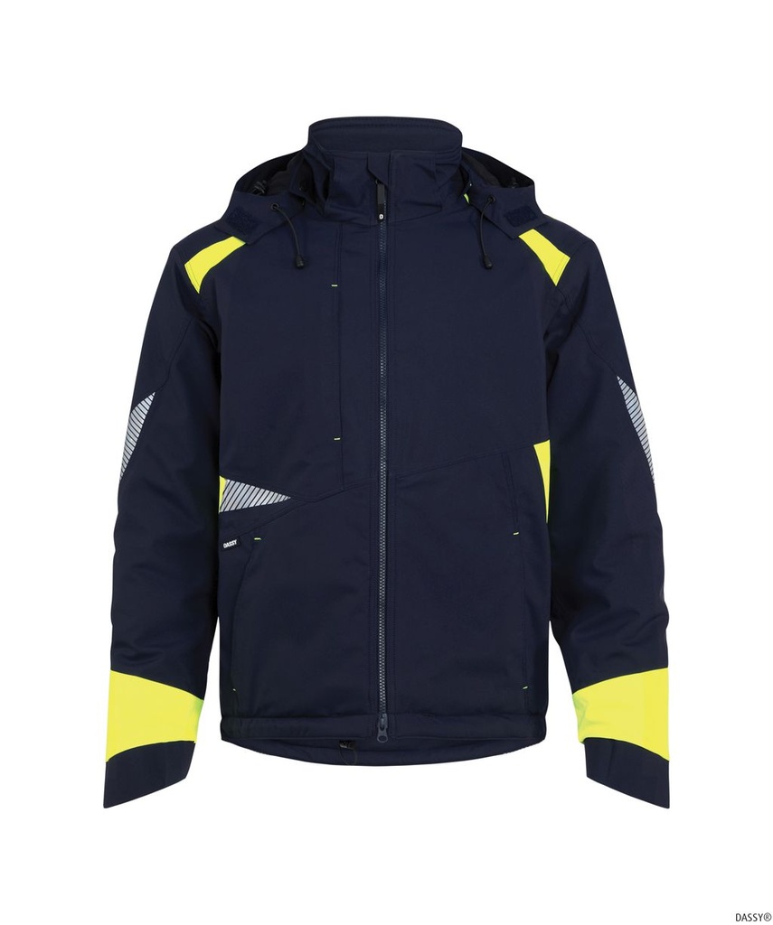 300599 Itaqui Winterjacke (nachtblau/neongelb, XS)