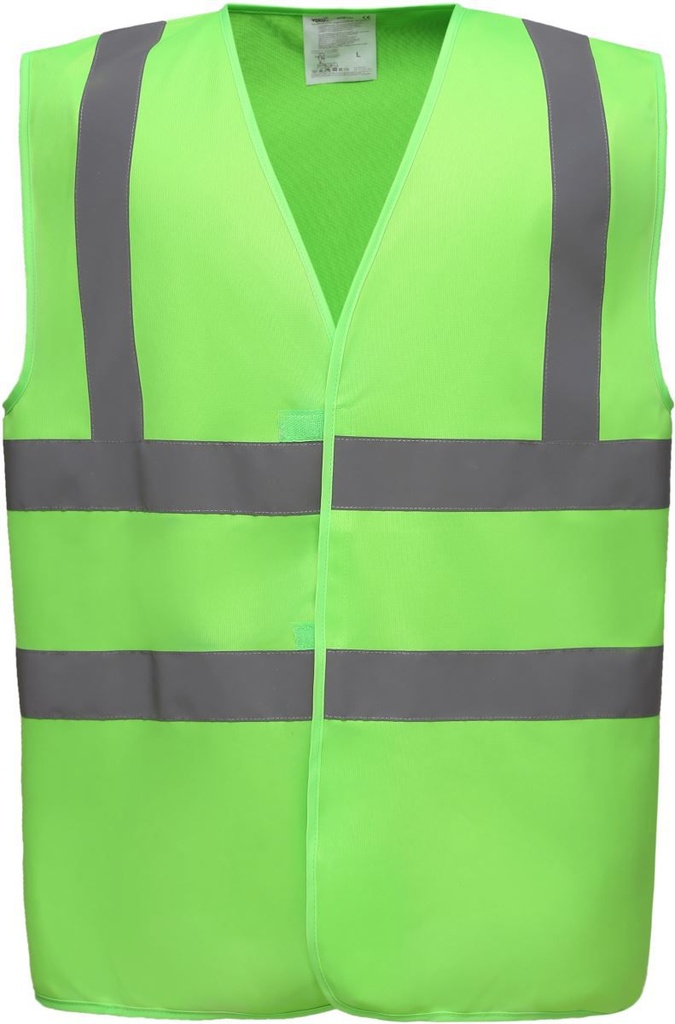 79.W100 | Yoko HVW100 Hi-Vis Warnweste (YK100) (lime, S)