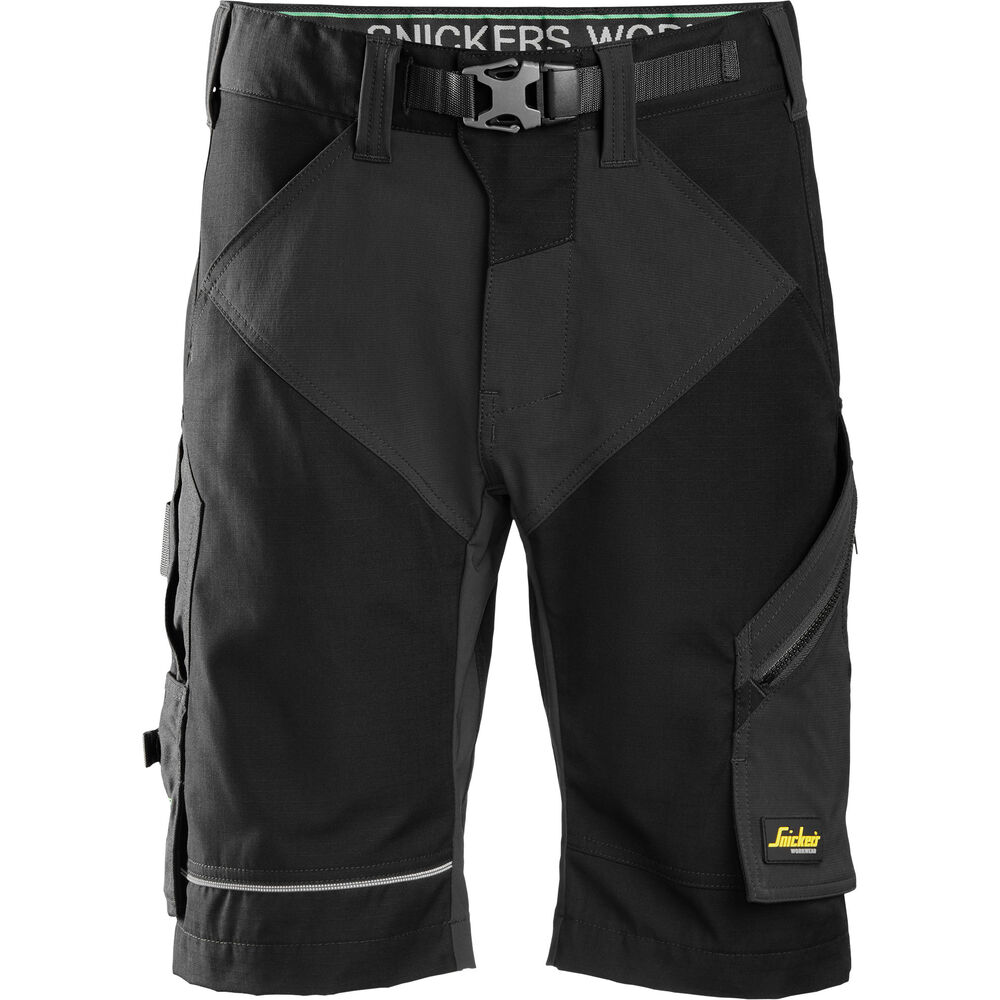 SNICKERS FlexiWork Stretch-Arbeitsshorts | 6914 (0404 black/black, 44)