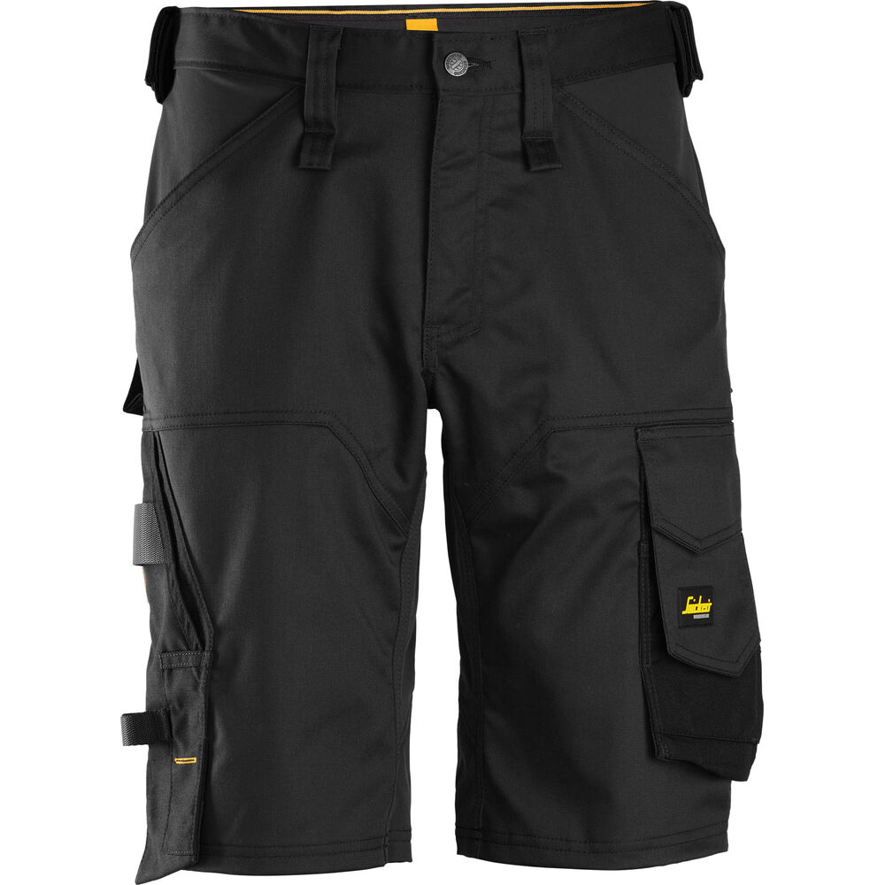 SNICKERS  AllroundWork Stretch-Arbeitsshorts in Komfort-Passform | 6153 (0404 black/black, 44)