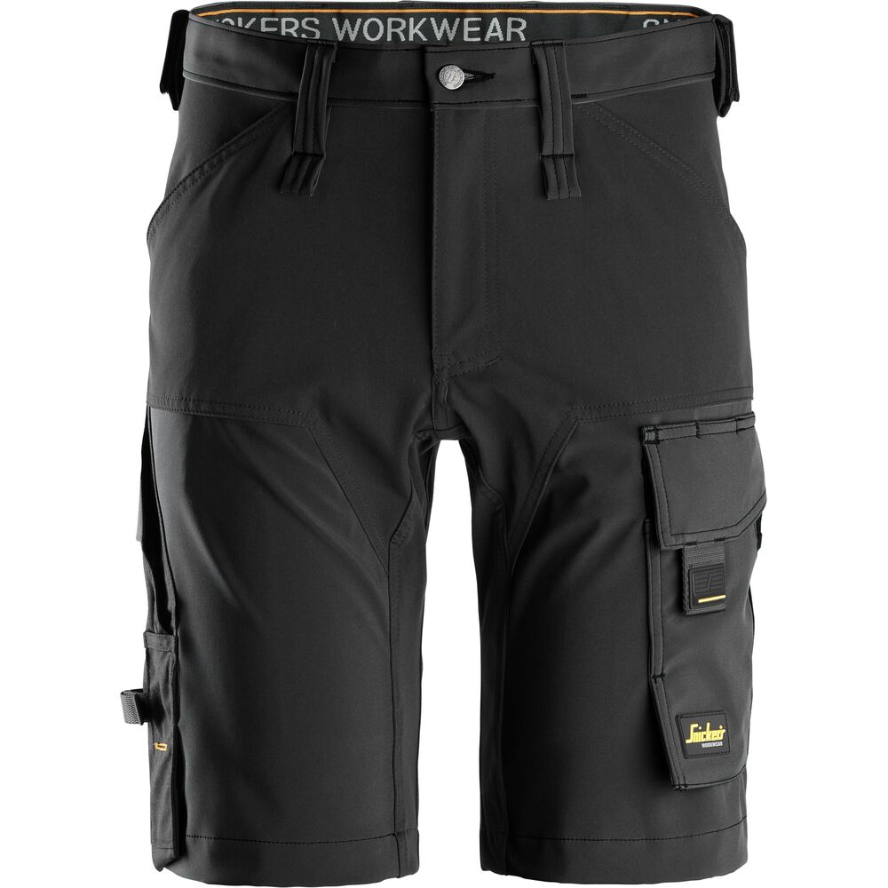 SNICKERS AllroundWork 4-Wege-Stretch-Shorts | 6173 (0404 black/black, 44)