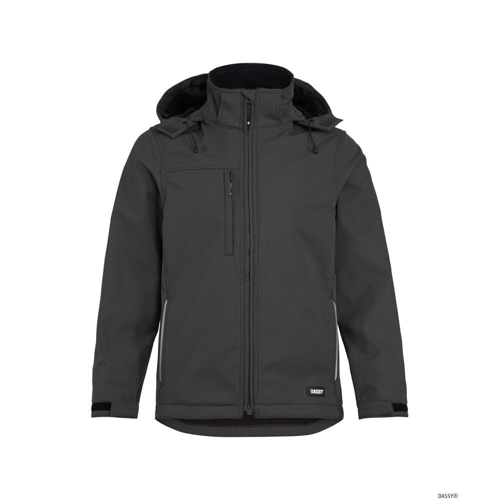 DASSY Pure Softshelljacke | 300597 (anthrazitgrau, XS)