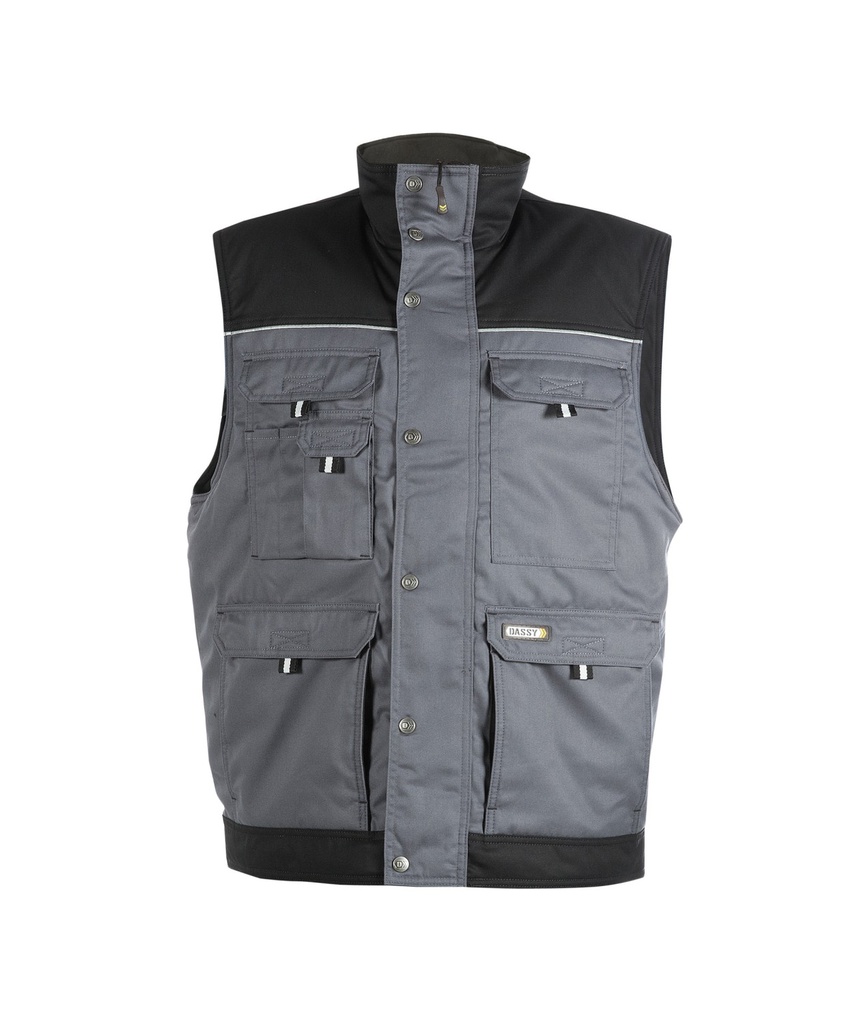350051 Hulst | zweifarbige Weste (grau/schwarz, XS)