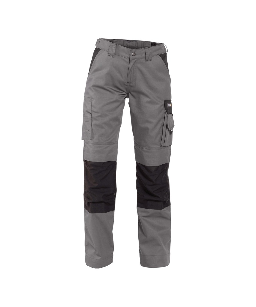 DASSY Boston Woman | zweifarbige Arbeitshose mit Kniepolstertaschen für Damen | 200669 (grau/schwarz, 32)
