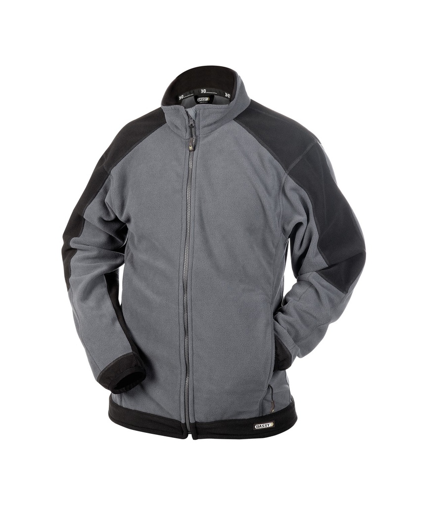 300293 Kazan Woman | zweifarbige Fleecejacke für Damen (grau/schwarz, XS)