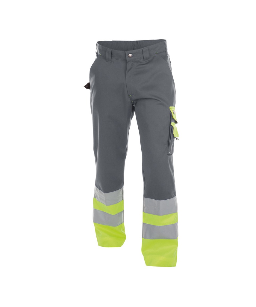 200620 Omaha 300 g/m² | Warnschutzhose (grau/gelb, 42, Standard)