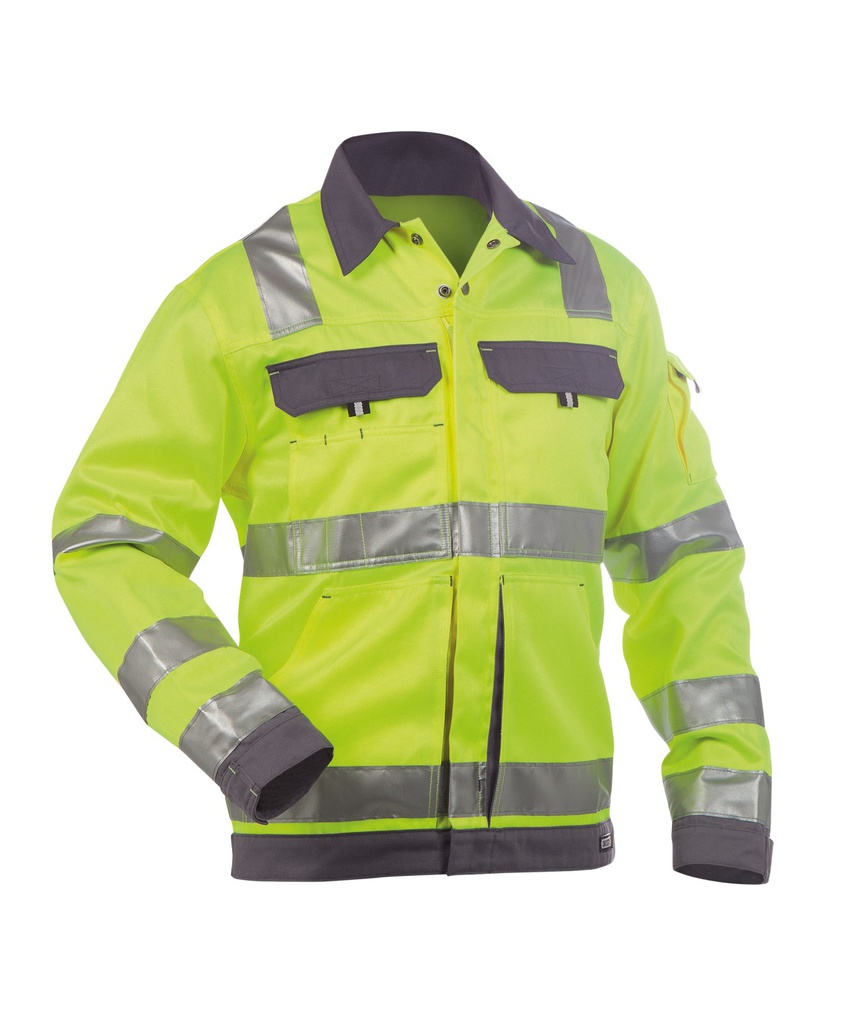 300184 Dusseldorf 290 g/m² | Warnschutz Arbeitsjacke (gelb/grau, XS)
