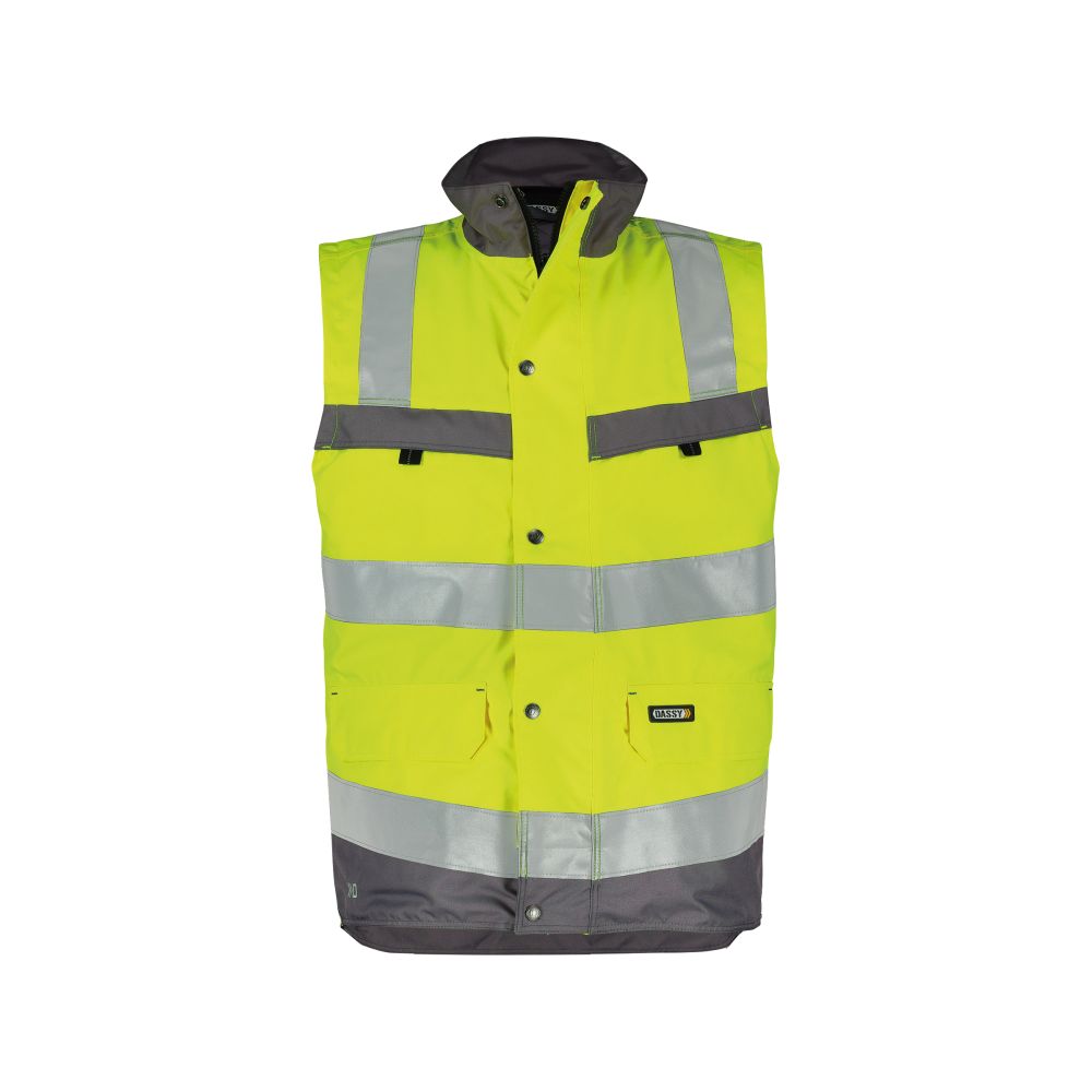 350100 Bilbao | Warnschutz Weste (gelb/grau, XS)