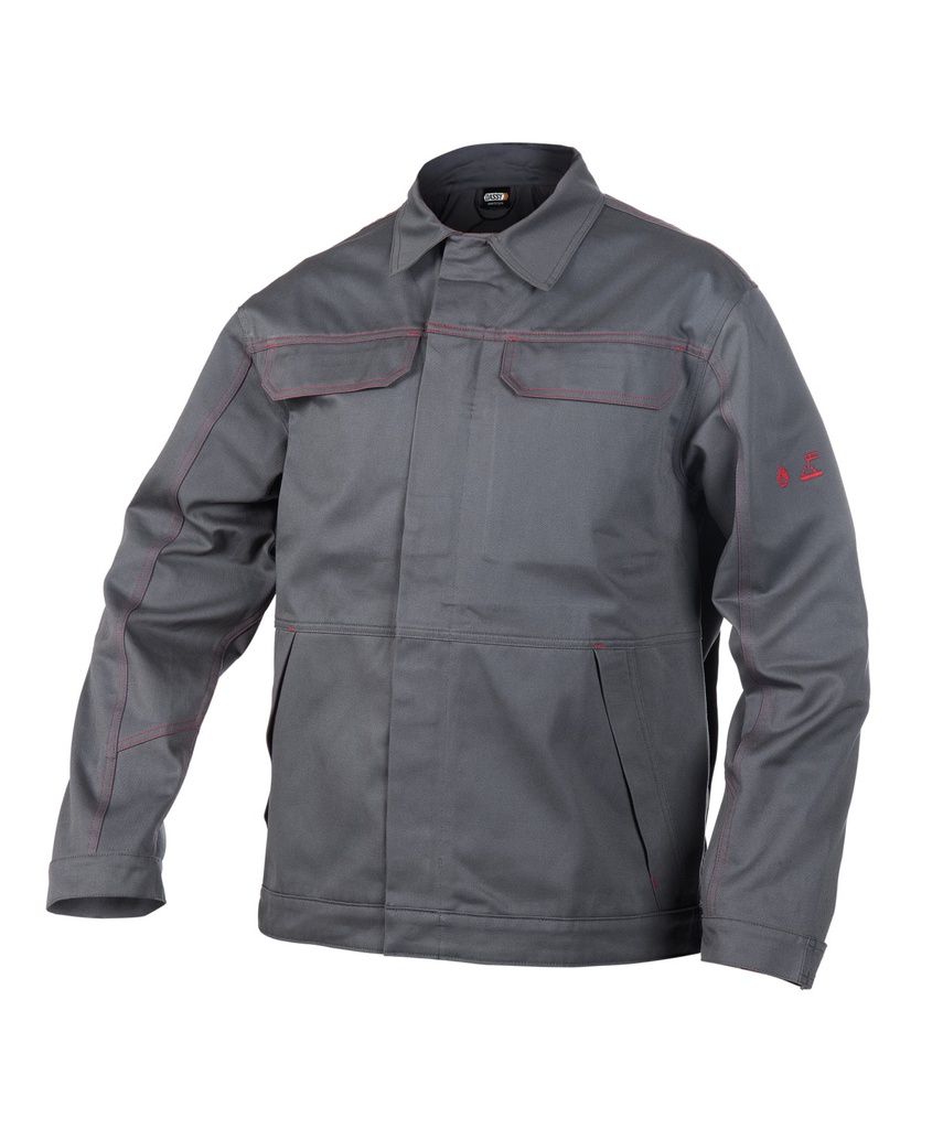 300342 Montana | Flammhemmende Arbeitsjacke (grau, XS)