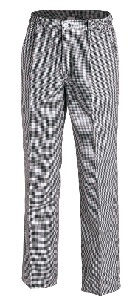 12/5350 Kochhose (05 blau/weiß Hahnentritt, 42)
