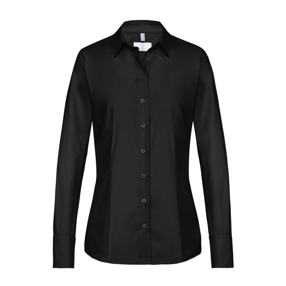 6515.1120 Damen-Bluse 1/1 RF Basic (010 schwarz, 32)