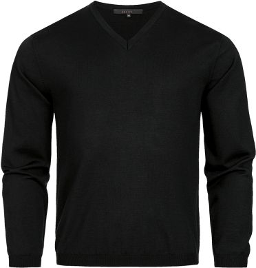 6040.5050 Herren-Pullover RF Strick (010 schwarz, S)