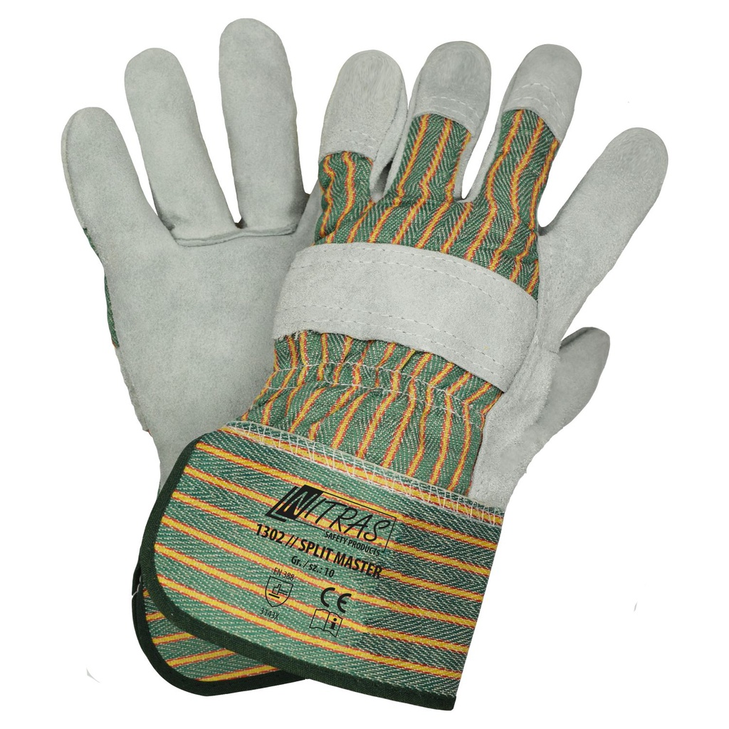 NITRAS Rindspaltlederhandschuhe | 1302 (8)