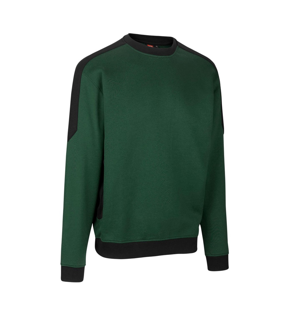 ID IDENTITY PRO Wear Sweatshirt | Kontrast | 0362 (flaschengrün, XS)
