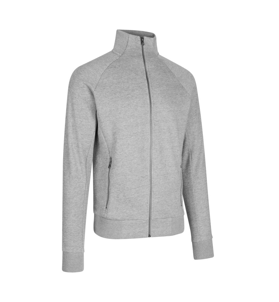 ID IDENTITY Sweat-Cardigan | Reißverschluss | 0628 (grau meliert, S)