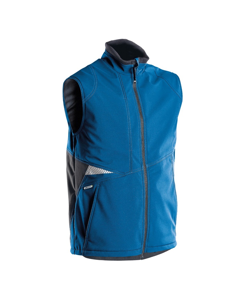 350111 Fusion | Softshell-Weste (azurblau/anthrazitgrau, XS)