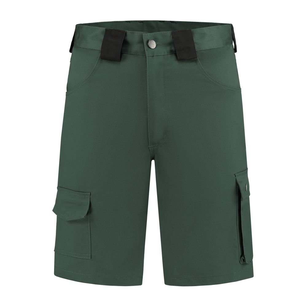 BK6040 Arbeitsshorts Baumwolle / Polyester (flaschengrün/schwarz, 42)
