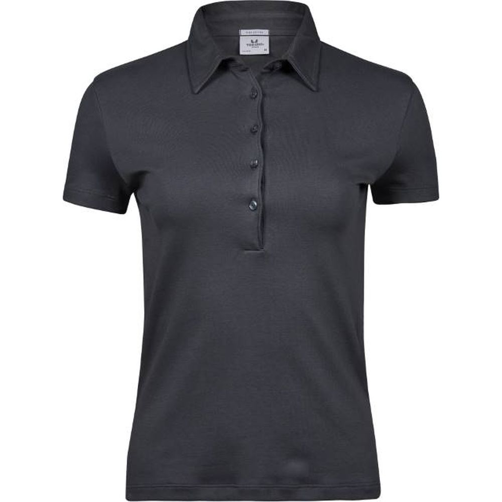 TEE JAYS TJ1441 Damen Baumwoll Polo | 18.1441 (dunkelgrau, L)