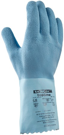 2250 Chemikalien-Schutzhandschuhe NATURLATEX, geraut