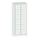 96.156.020-lichtgrau 12-Fach Wäscheschrank (=2x6 Fächer)