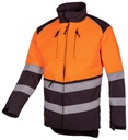 1SIB Warn-Schnittschutzjacke Forest Pro-tect, grau-leuchtorange