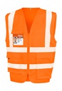 208.33 Heavy Duty Polycotton Security Vest | fluorescent orange