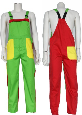 TB36535 Latzhose, dreifarbig